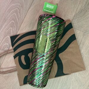 Starbucks Wicked Pink and Green Swirl Tumbler. Limited Edition.